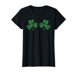 Shamrock Clover Boobs Funny Luckey St Patricks Day Women T-Shirt