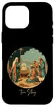 Coque pour iPhone 16 Pro Max True Story Crèche de Noël Jésus Chrétien Hommes Femmes Enfants