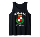 Vintage Milan Flag Italy Souvenir Italia Milano Roman Empire Tank Top