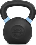 Yes4All QCG3 Kettlebell en revêtement en poudre, 16 kg, bleu clair