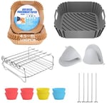 Accessoires compatibles Philips airfryer XL 6,2l XXL 7,2l, cosori 5,5l 4,7l, cecotec 6l airfryer moule en silicone, 13pcs 4, 7-8L accessoires pour friteuse à air chaud