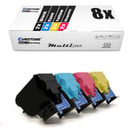 8x Eurotone Eco Cartridge Alternative for Epson Workforce AL-C-300-DN