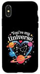 Coque pour iPhone X/XS You're My Univers, My Greatest Love, My Romantic Valentine