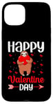 iPhone 15 Plus Sloth Happy Valentine Day Couple Funny Valentine's Sloths Case