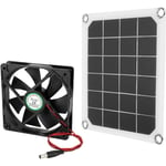 Ventilateur d'extraction à panneau solaire USB, ventilateur d'extraction portable étanche , pour serres, maisons pour animaux