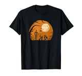 Star Wars Droids Halloween Orange Hue Death Star Portrait T-Shirt