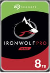 IronWolf Pro ST8000NEZ01 Disque Dur Interne NAS 8 to - 3,5 po SATA 6 Go/s 7 200 TR/Min 256 Mo de Cache pour Stockage réseau Raid, Service de récupération de données - Emballage sans