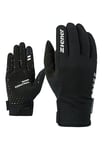 Ziener Cornelis Touch Gants Longs de Cyclisme pour Homme | Doigts Longs avec Fonction Tactile – Respirant/Coupe-Vent/Softshell, Noir, 7