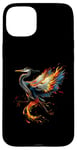 iPhone 15 Plus Blue Heron Bird Aesthetic Men Women Boys Girls Case