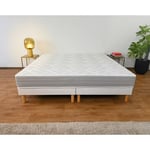 Ensemble matelas sommier 180 x 200 cm  ATOS  