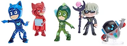 Simba 109402364 PJ Masks Figure Set/Moonlight Heroes and Villains, 5 Action Figures, 8 cm, for Children Aged 3+