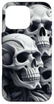 iPhone 16 Pro Enchanting Gothic Skulls Mystic Guardians Skull Bone Pattern Case