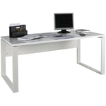 Composad - Bureau blanc 170x80cm surface pour travail et studio Ghost-Desk