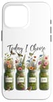 Coque pour iPhone 16 Pro Max Mason Jars Floral Choisissez Faith Hope Love Joy Flower