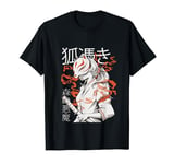 Japanese Yokai - KITSUNE & Kanji "Kitsune Forest Devil" T-Shirt