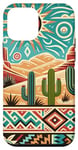 iPhone 12 mini Southwest Red Rocks Desert Cacti Cactus Turquoise Brown Case