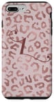 iPhone 7 Plus/8 Plus Letter L Initial Leopard Rose Pink Cheetah Monogram Case