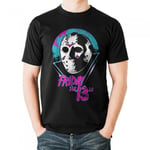 Friday The 13th Unisex Adult Eighties Jason Voorhees Mask T-Shirt - L