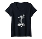 Womens Daryl Nobody's B-tch V-Neck T-Shirt