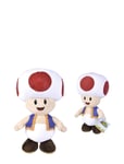 Super Mario Toad, Plush, 40 Cm Toys Soft Toys Stuffed Toys Multi/patterned Super Mario