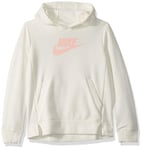 Nike G NSW PE Pullover Sweat-Shirt Fille sail/(Bleached Coral) FR : XS (Taille Fabricant : XS)