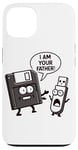 Coque pour iPhone 13 Disquette vers clé USB 90s 00s Ordinateur Drôle Geek Joke