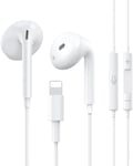 Casque pour i-Phone, Écouteurs Intra-Auriculaires Filaires A-pple avec Microphone et Contrôle du Volume, Écouteurs HiFi Sound Isolation du Bruit Compatibles avec i-Phone 14 Pro/14/Mini/12/SE/11/X/8/7