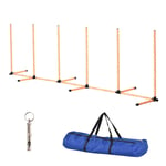 Dog Agility Weave Poles Training Obstacle Course Set Slalom Equipment