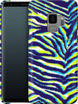 caseable Samsung Galaxy S9 Mobile Phone Case - Hard Case Protective Cover - Shock-Absorbing & Scratch-Resistant Surface - Colourful Design & All-Round Print - Neon Zebra - Animal Print