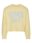 Vero Moda Girl Brenda Ls Slit Sweat Jrs Girl Mellow Yellow Dutch