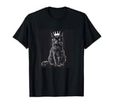 Funny Feline with Crown for a Royal Style T-Shirt