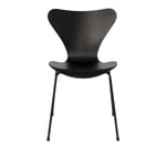 Fritz Hansen - 3107 Sjuan Monokrom, Färgad askfanér, Svart - Ruokapöydän tuolit - Arne Jacobsen - Musta - Puu