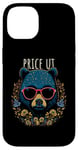 Coque pour iPhone 14 Price Utah Ours portant des lunettes de soleil et des fleurs