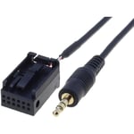 Cable Adaptateur AUX Jack - Opel Astra/ Tigra/ Zafira - Noir - Universel - Voiture