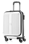 Hauptstadtkoffer - X-Berg - Bagage à Main Rigide, Valise Cabine, Trolley, TSA, ABS, 4 Roues, 55 cm, 42 litres, Weiss