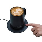 Muggo Cup, Tasse chauffante, Cup Warmer, Contrôle température, 45°C/62.5°C, Chauffe Tasse USB Bureau/Maison, Batterie Longue durée, Mug Isotherme café/thé, Nettoyage Facile, Tasse magnétique