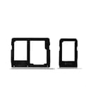 Tiroir double Sim /SD Samsung Galaxy A9 2016 (A900F) - Argent