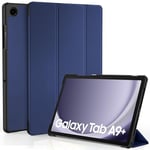 EasyAcc Étui Coque Compatible avec Samsung Galaxy Tab A9+/ A9 Plus 11 Pouces 2023, Protection Ultra Fin en Cuir PU avec Fonction Réveil/Sommeil Automatique pour SM-X210/X215/X216/X218 - Bleu