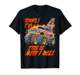 Monster Truck Car for 4-Year-Old Enjoy Birthday Kids Boys T-Shirt