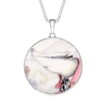 Sterling Silver Royal Doulton China Wind In The Willows Round Necklace