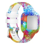 WLPTION Watch Strap Compatible for Garmin Fit JR3 /Vivofit JR 3 Smart Watch Silicone Replacement Strap Wrist Band Strap