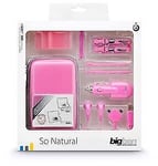 pack SO natural 9 éléments nintendo DS LITE DSI neuf etui chargeur rose