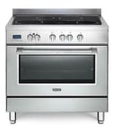 DELONGHI PRO96MXINED Cuisine Piano Induction 4 Zones Four Électrique Inox