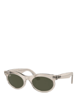 Ray-Ban RB2242 Women's Oval Sunglasses, Photo Waves Grey