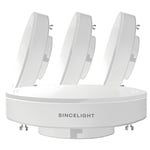 SINCELIGHT LED GX53 Cabinet Light Reflector Bulb, 7W (50-60W Equivalents), Warm White 2700K, Adapt to GX53 Fixture, Kitchen Units, Display Cabinets and Under-Shelf Lighting, Pack of 4