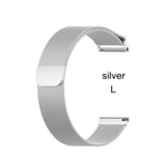 Magnetic Loop Band Stainless Steel Strap Watch Bands Silver L