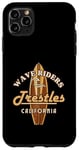 Coque pour iPhone 11 Pro Max Surf Trestles California Vintage Surf Vacation Design