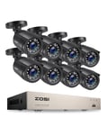 ZOSI H.265+ DVR 1080P Caméra 20M IR Système Vidéosurveillance CCTV Alarme Maison
