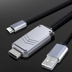 Mirroring 1080P MHL to HDMI Adapter Micro USB Converter Type-C to HDMI Cable