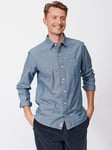 Aubin Newball Cotton Regular Fit Shirt, Chambray